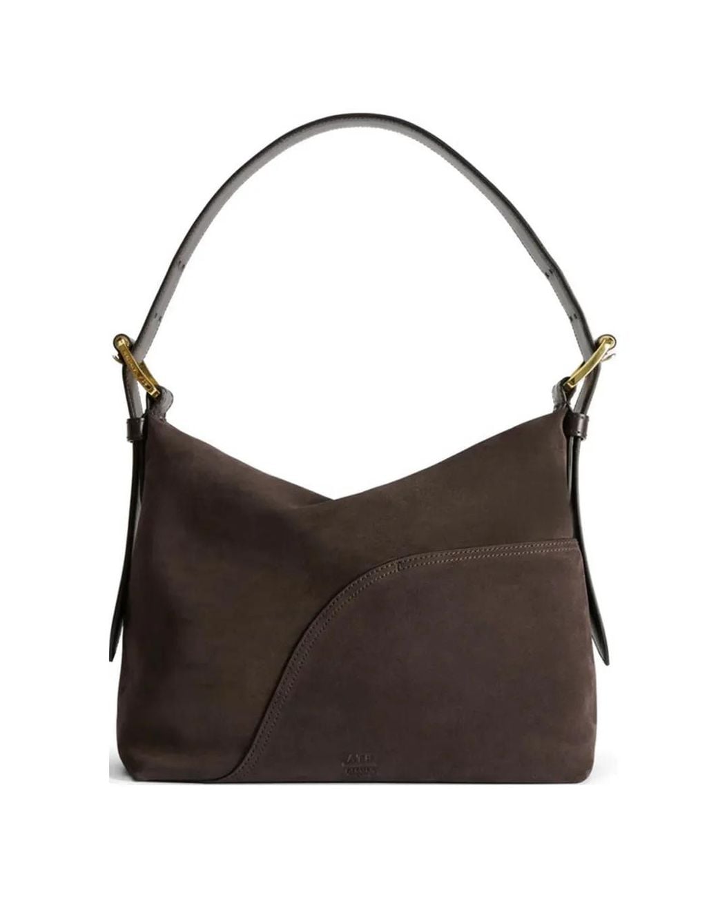 Atp Atelier Brown Mini Bassanina Suede Shoulder Bag