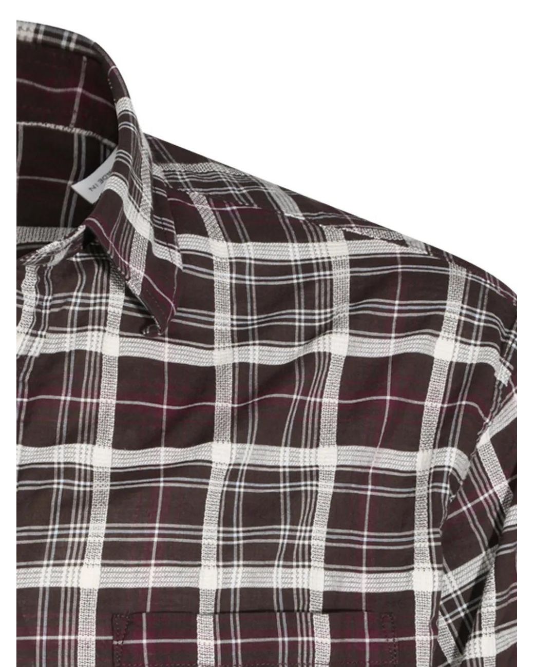 NN07 Red Deon Check-Print Shirt for men