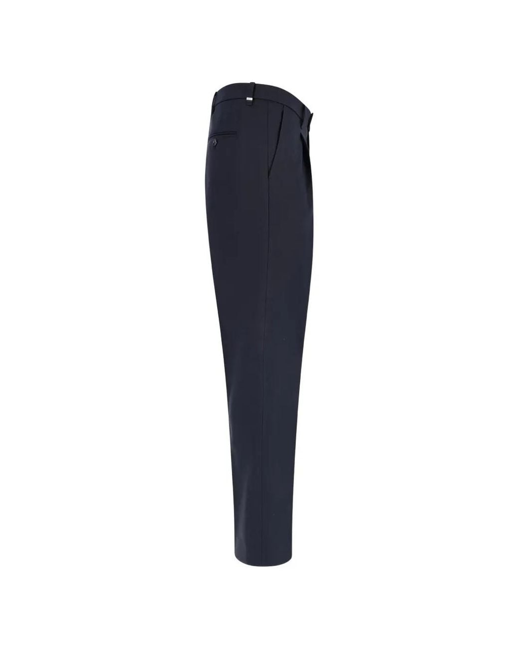 BE ABLE Blue Pleated Tailored Trousers for men