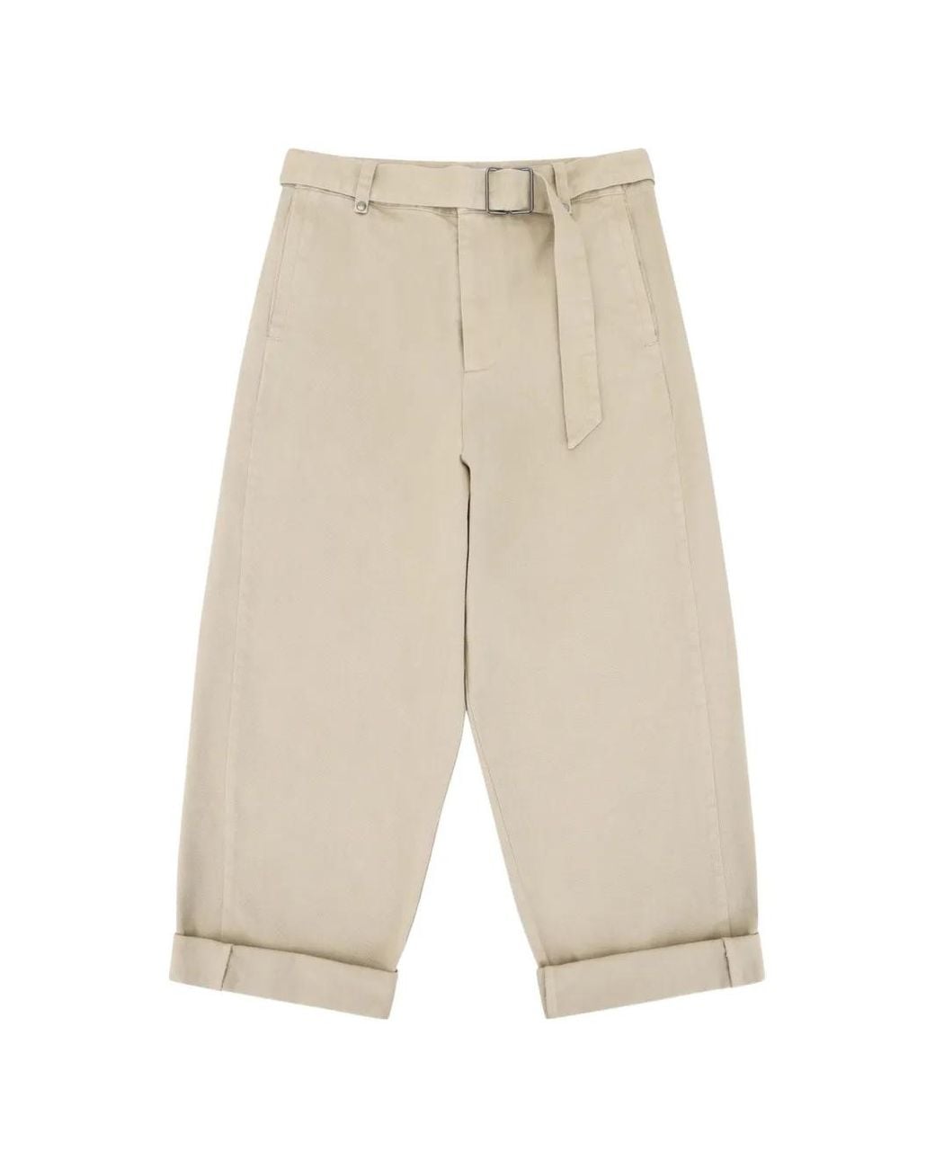 Entire studios White Gully Belted Wide-Leg Trousers