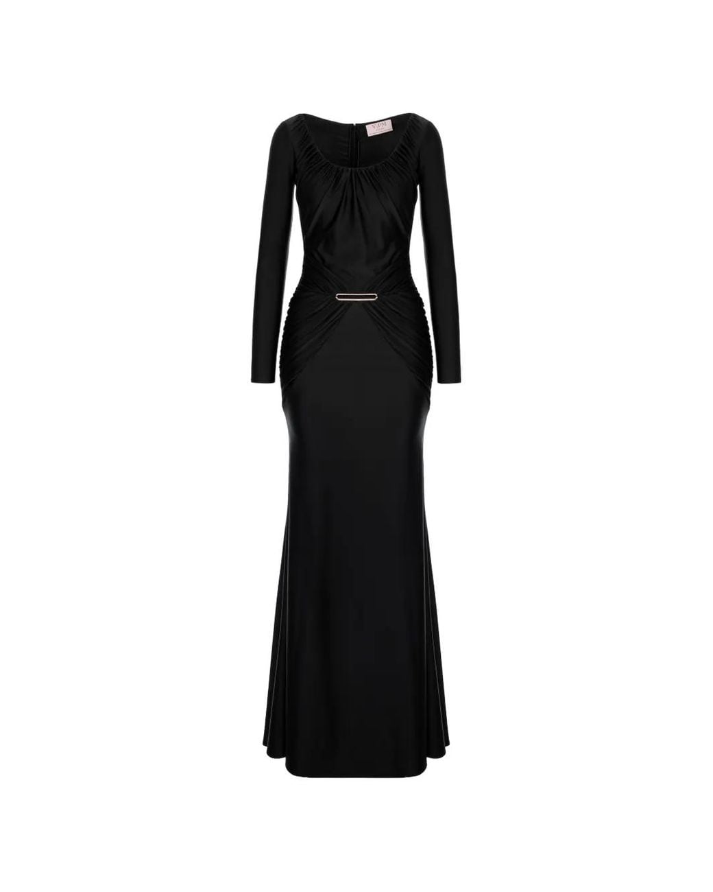 V:PM ATELIER Black Delia Ruched Dress