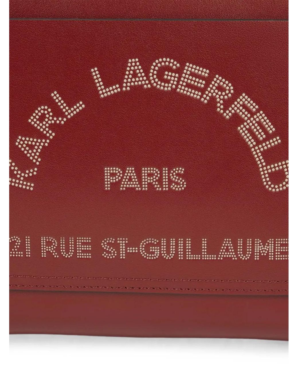Karl Lagerfeld Red K/Daily Small Pocket Tote Bag
