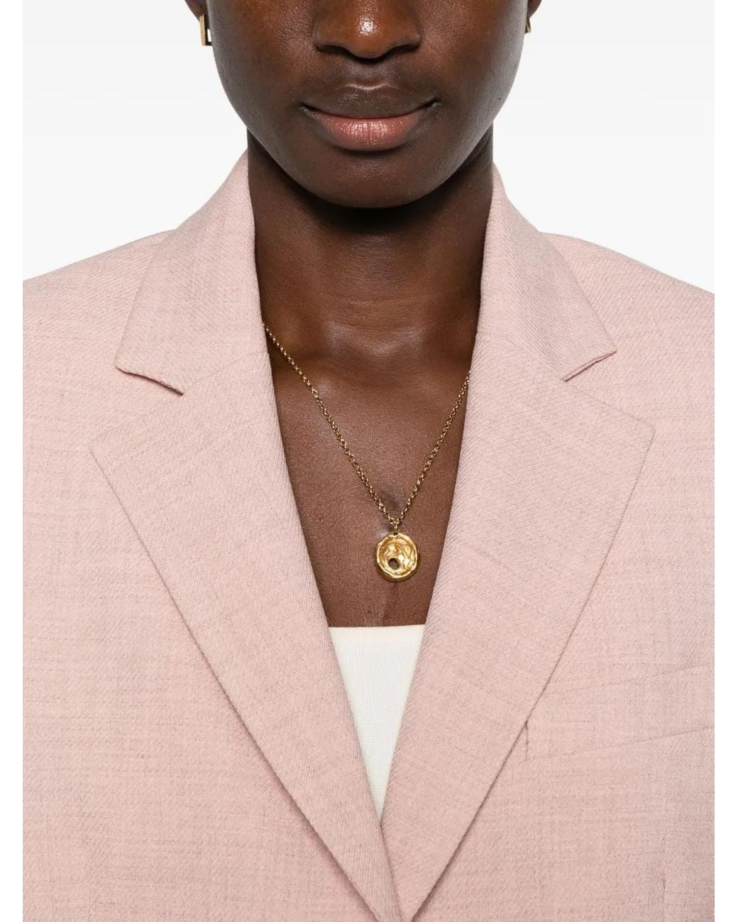 Liu Jo Pink Single-Breasted Blazer