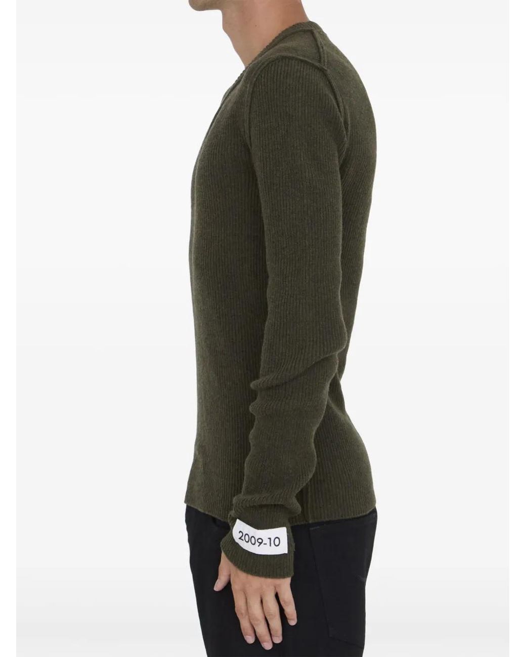 Dolce & Gabbana Green Logo Patch Jumper for men