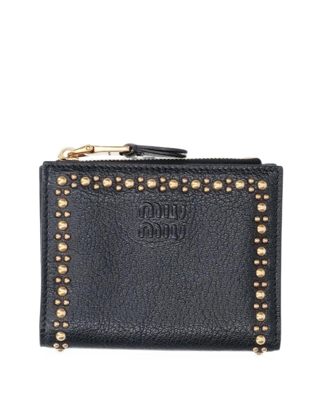 Miu Miu Blue Small Leather Wallet