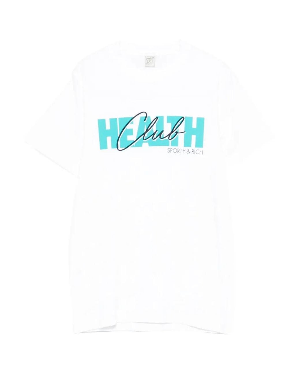 Sporty & Rich Blue Logo-Print T-Shirt