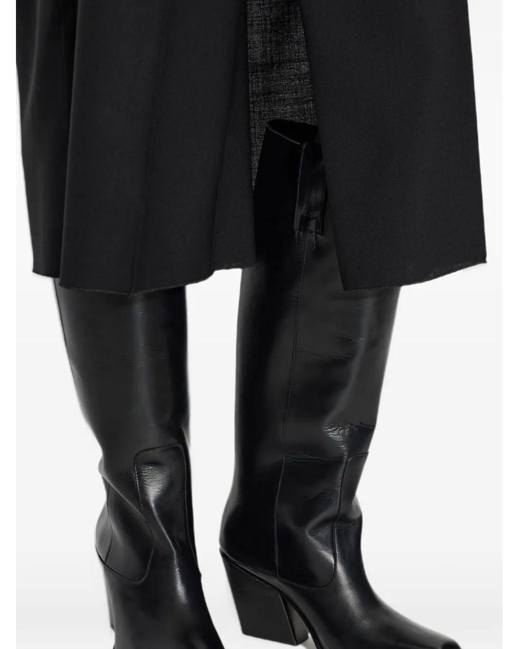 Yuzefi Black Delavar Knee-High Boots