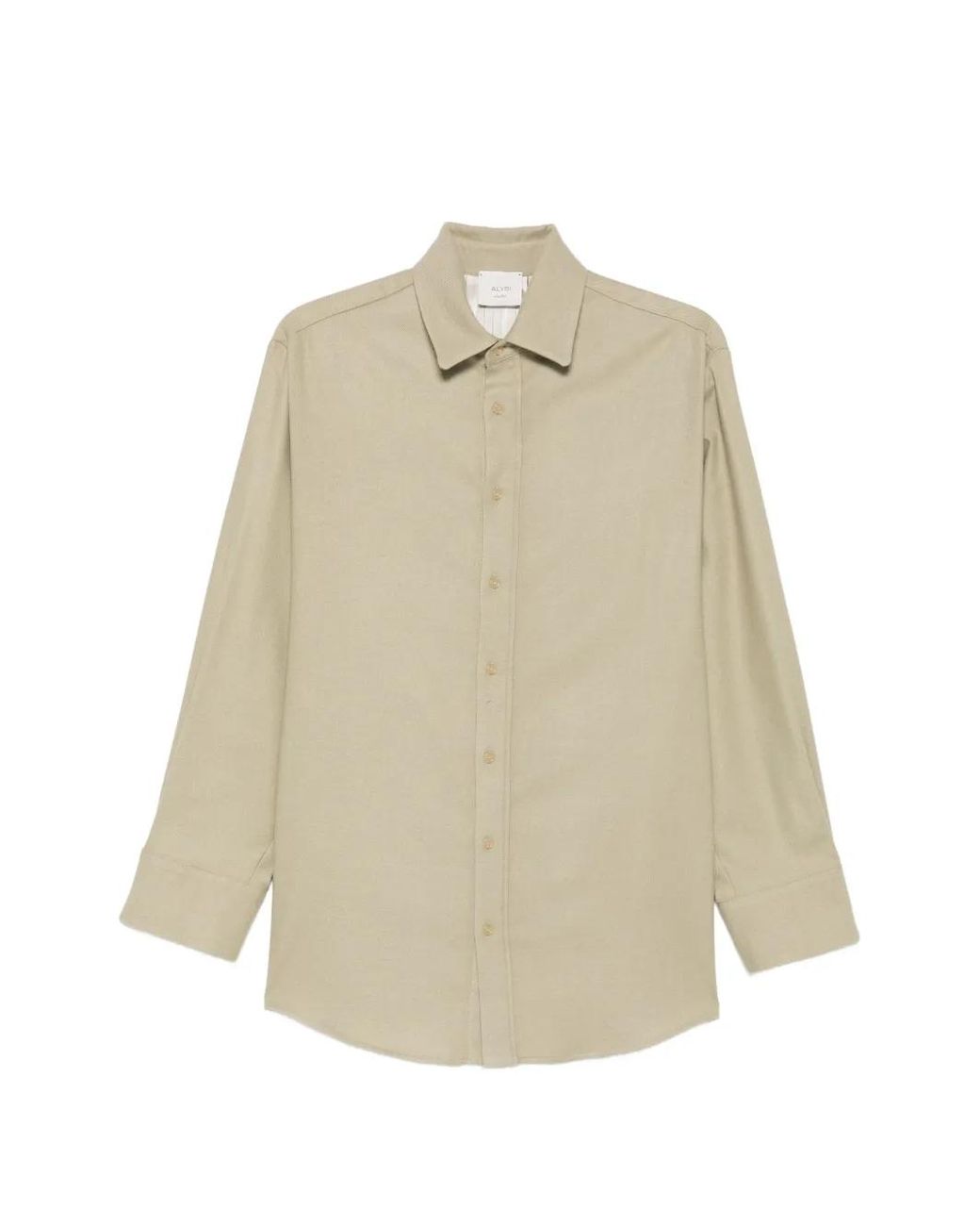 Alysi Natural Button-Fastening Long-Sleeve Shirt
