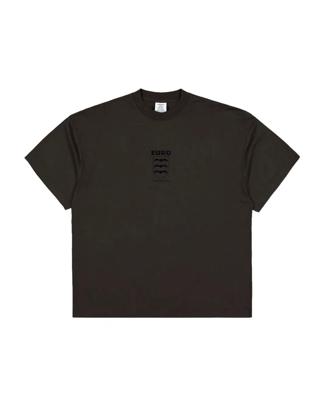 Vetements Black Bats Logo T-Shirt for men
