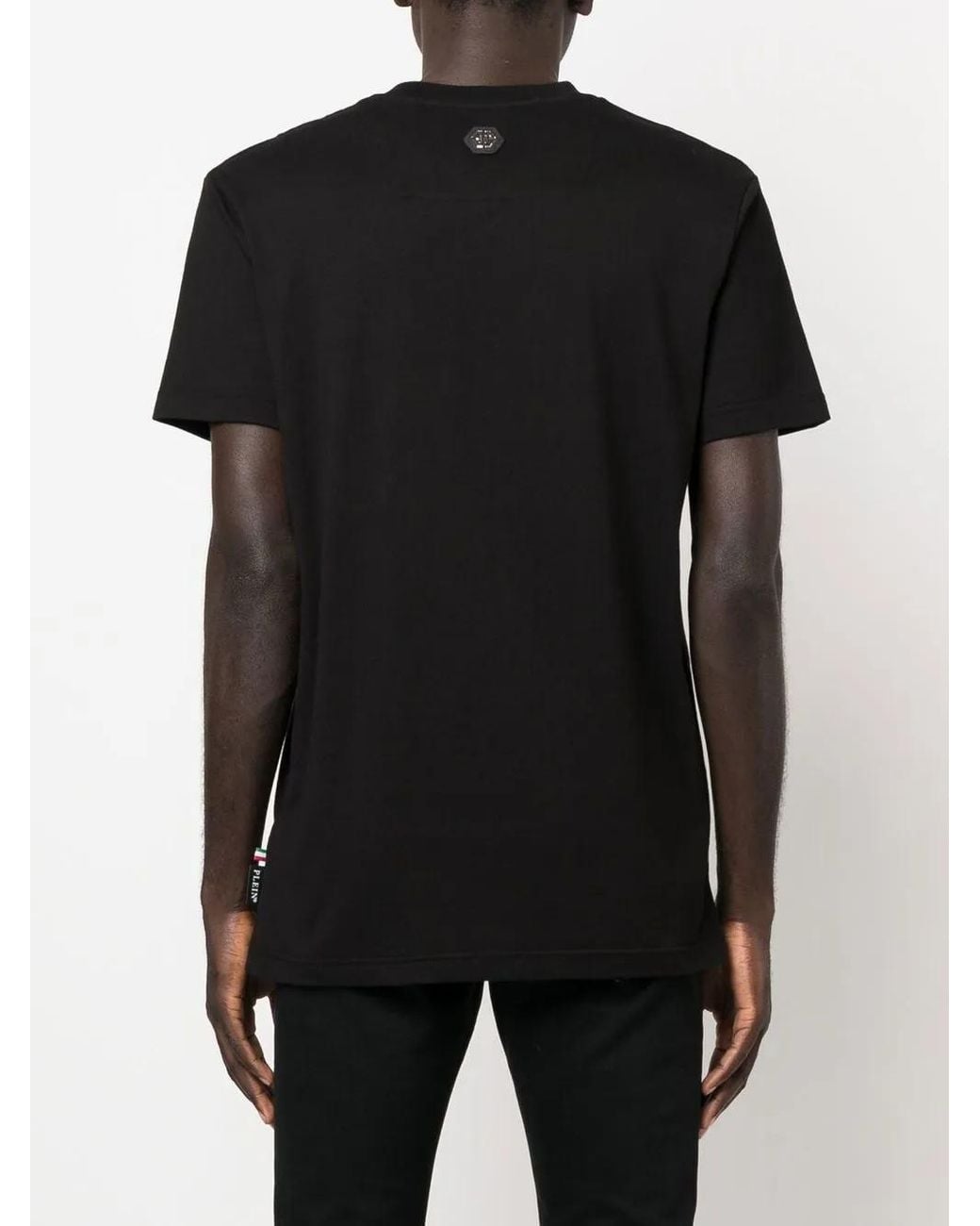 Philipp Plein Black Skull-Print Short-Sleeve T-Shirt for men
