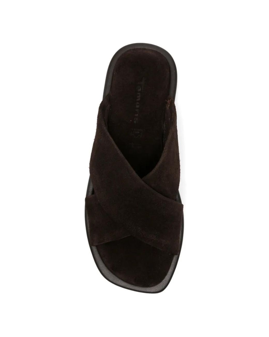Tamaris Black Criss-Cross Strap Sandals