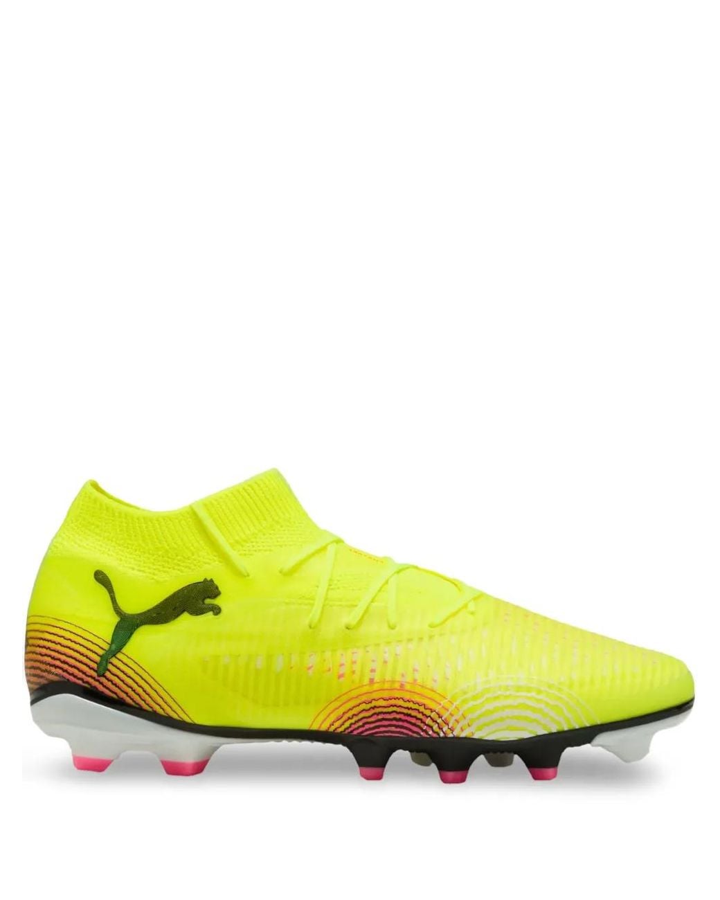 PUMA Yellow Future 8 Pro Fg Ag Lace-Up Sneakers for men