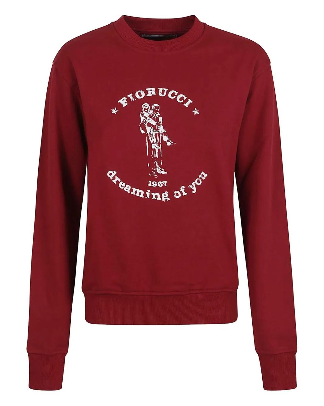 Fiorucci Red Logo-Print Sweatshirt