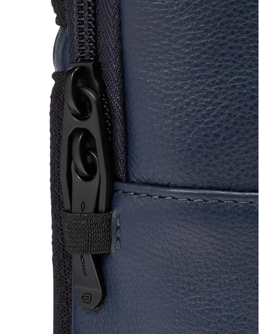 Piquadro Blue Convertible Leather Shoulder Bag for men