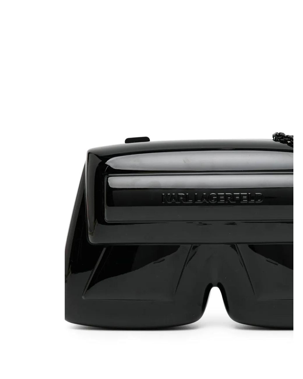 Karl Lagerfeld Black Ikon Clutch
