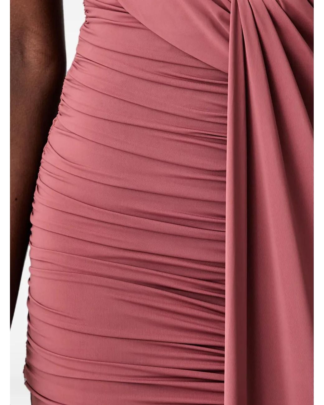 Bardot Red Ines Ruched Halterneck Maxi Dress