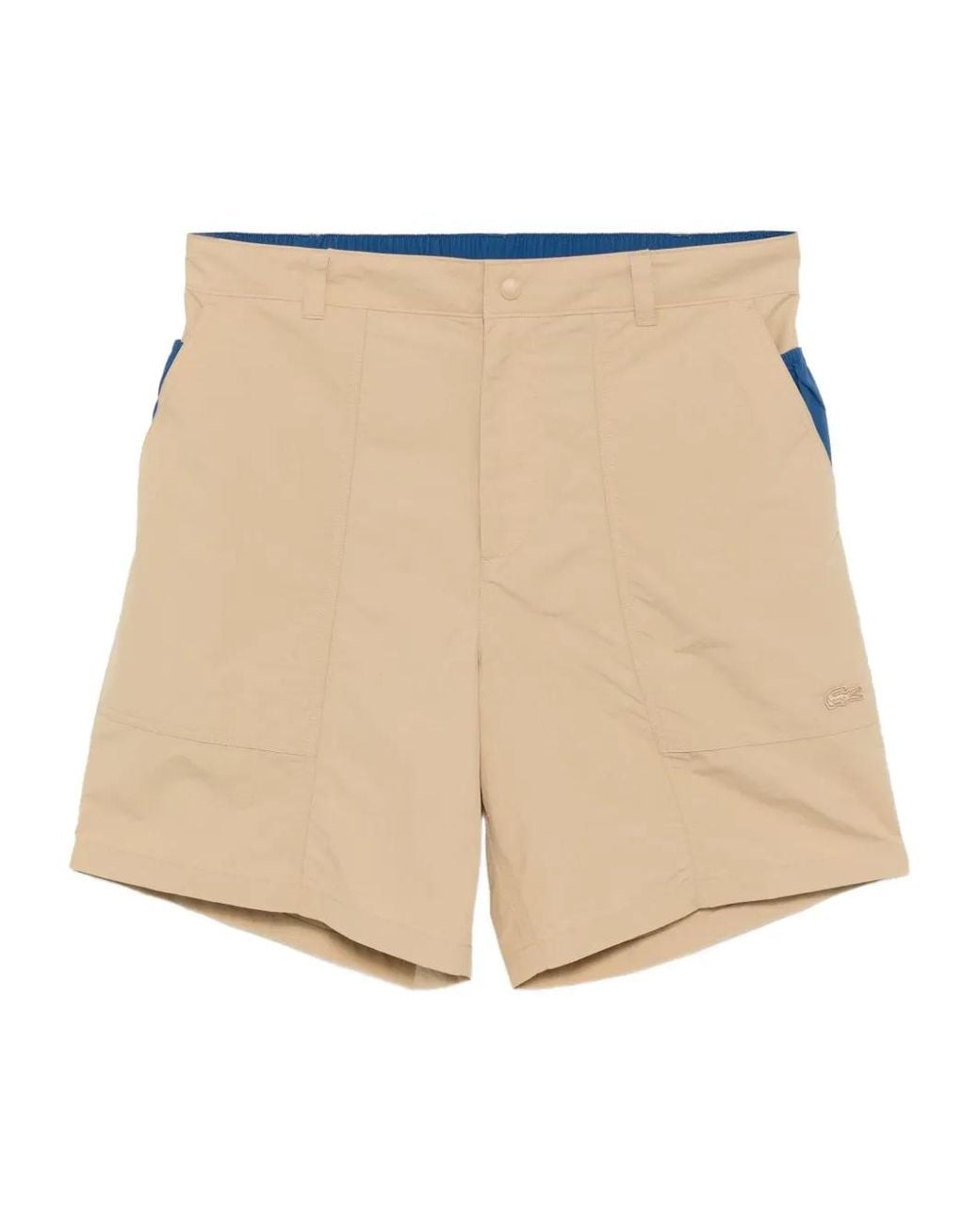 Lacoste Natural Logo-Embroidered Shorts for men