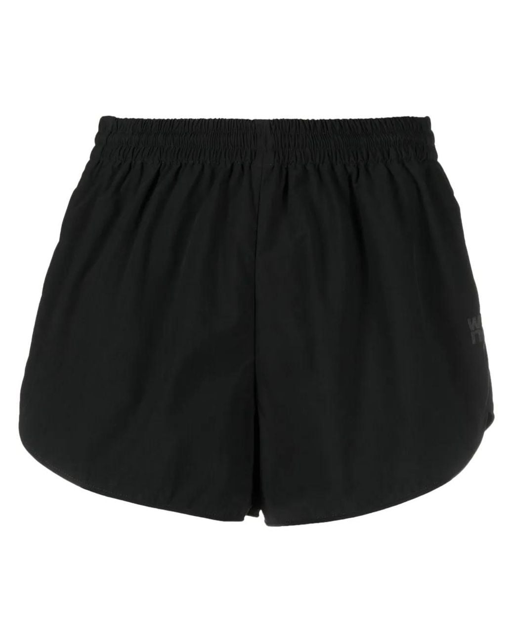 Alexander Wang Black Marathon Logo-Print Track Shorts