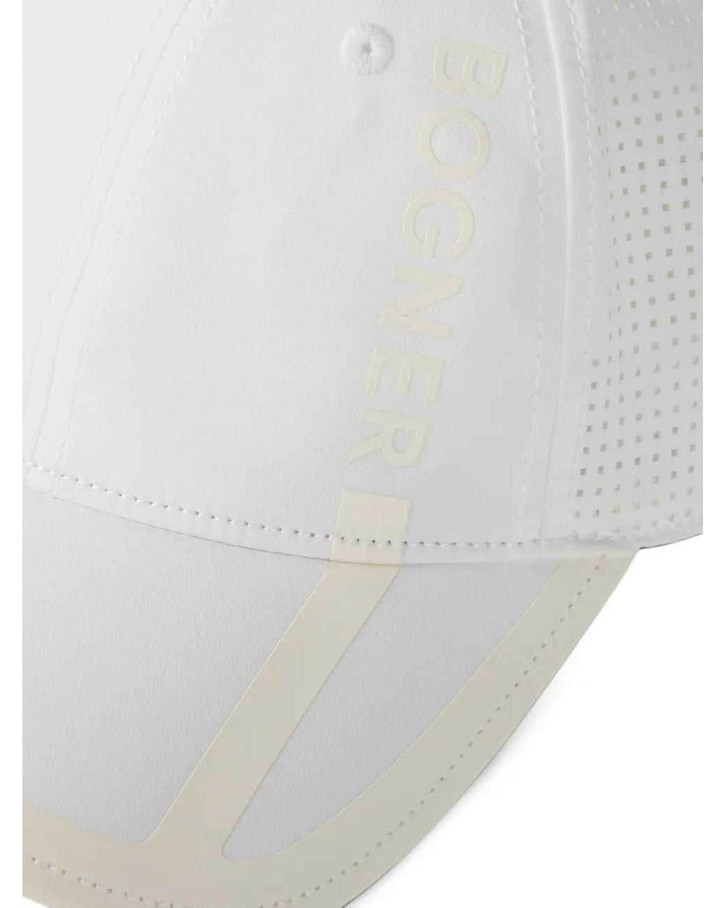 Bogner White Cap Sammy Mesh-Panel Hat for men