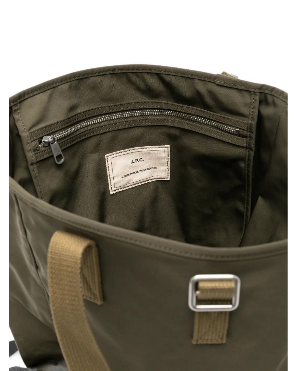 A.P.C. Green Sac Porté Épaule À Logo Imprimé