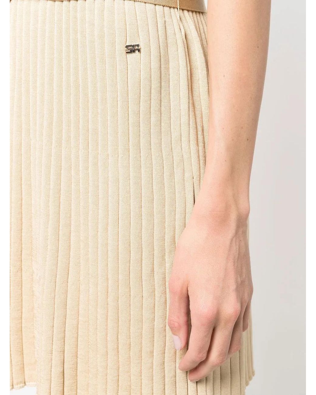 Sonia Rykiel Natural Round Neck Day Dress