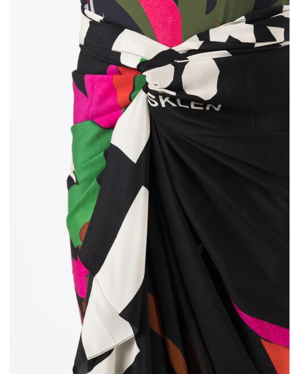 Osklen Black Patterned Scarf