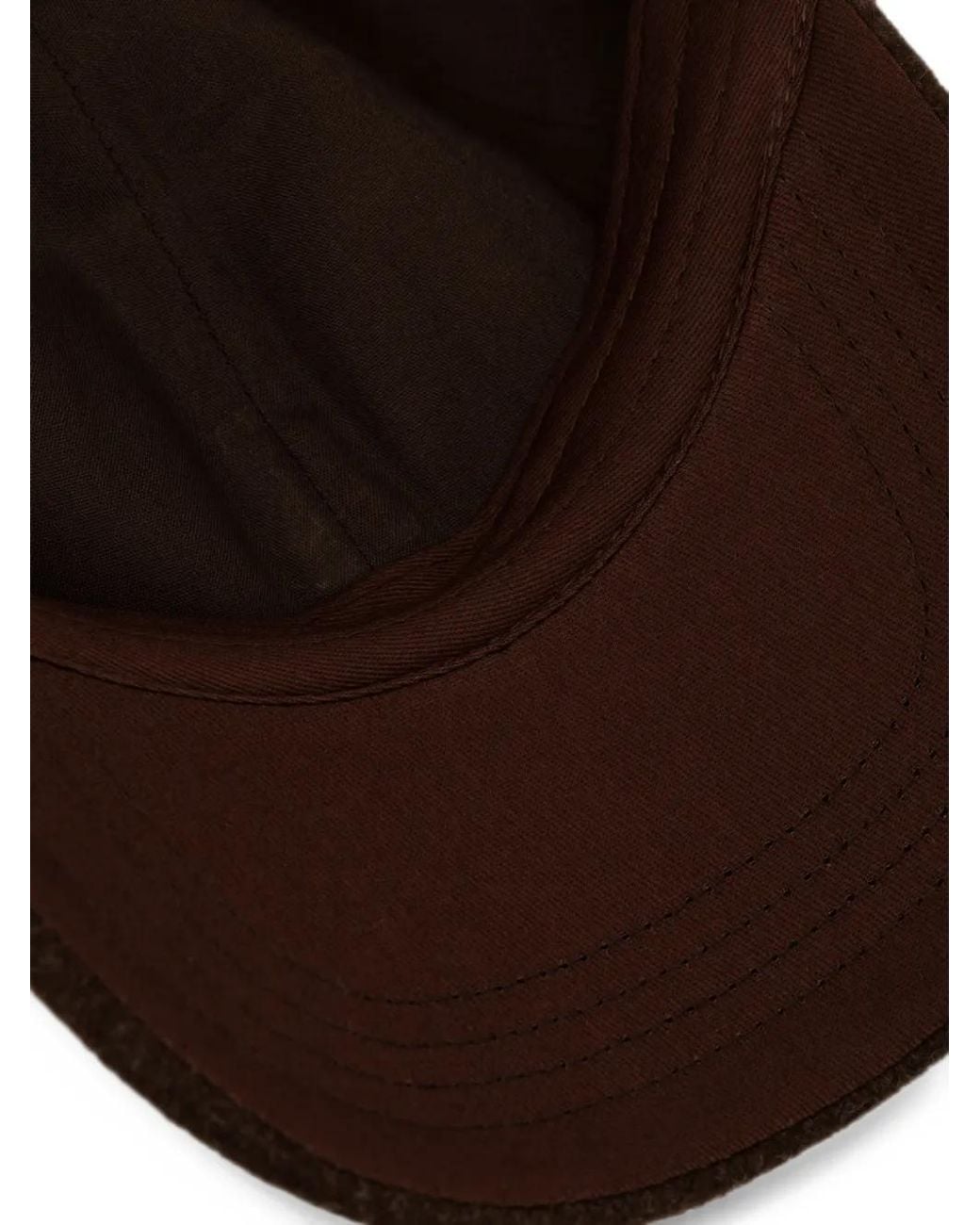 Patrizia Pepe Brown Logo-Plaque Baseball Cap