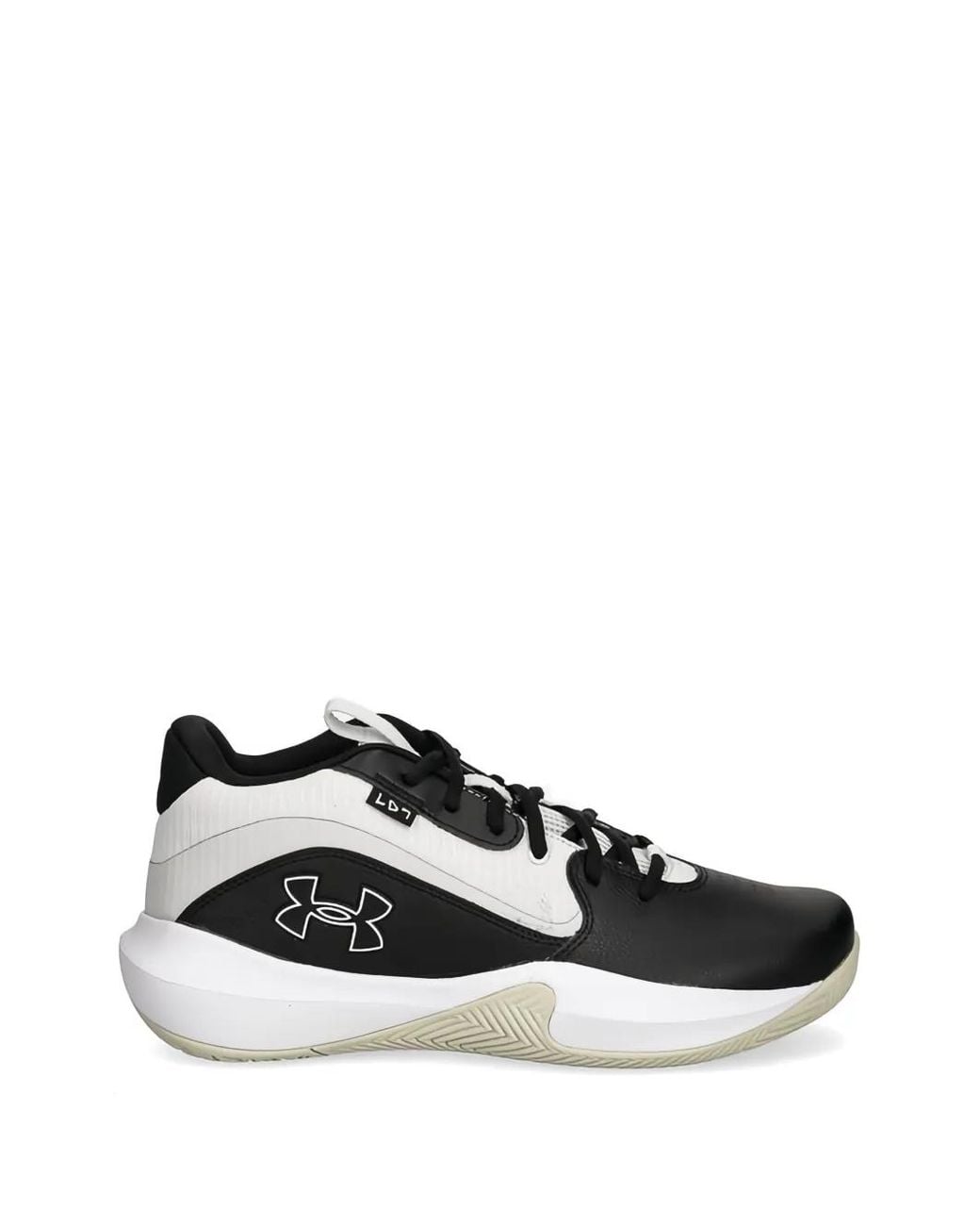 Under Armour White Lockdown 7 Logo-Detail Basketball Sneakers for men