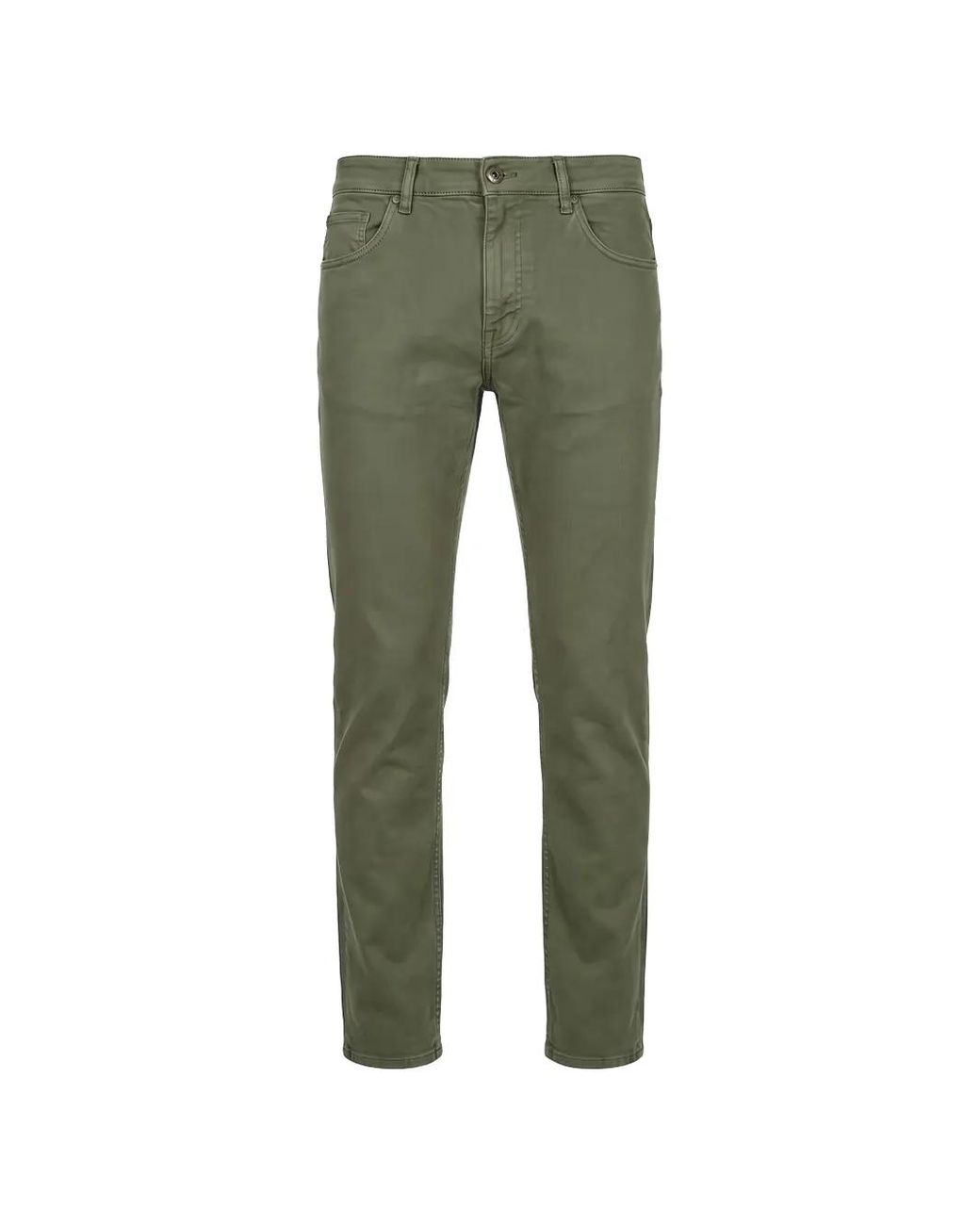 PT Torino Green Logo-Patch Straight-Leg Jeans for men