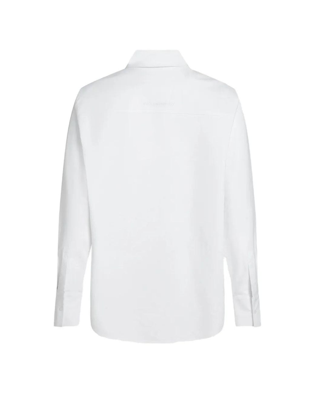 Karl Lagerfeld White Ikon Buttoned Cotton Shirt