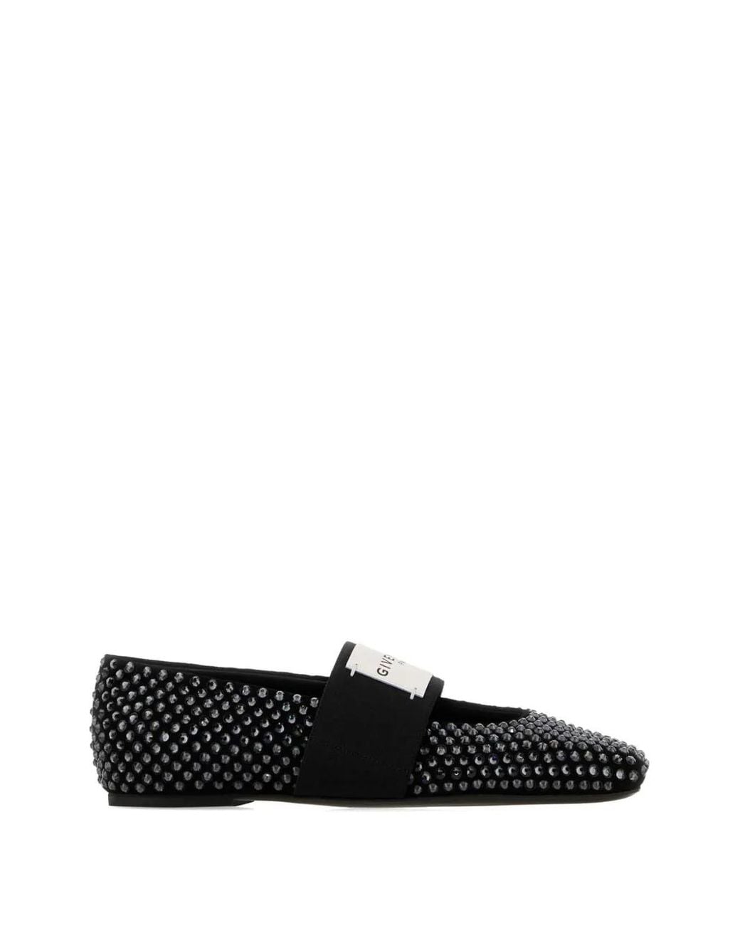 Givenchy Black Sliced Square Ballerinas