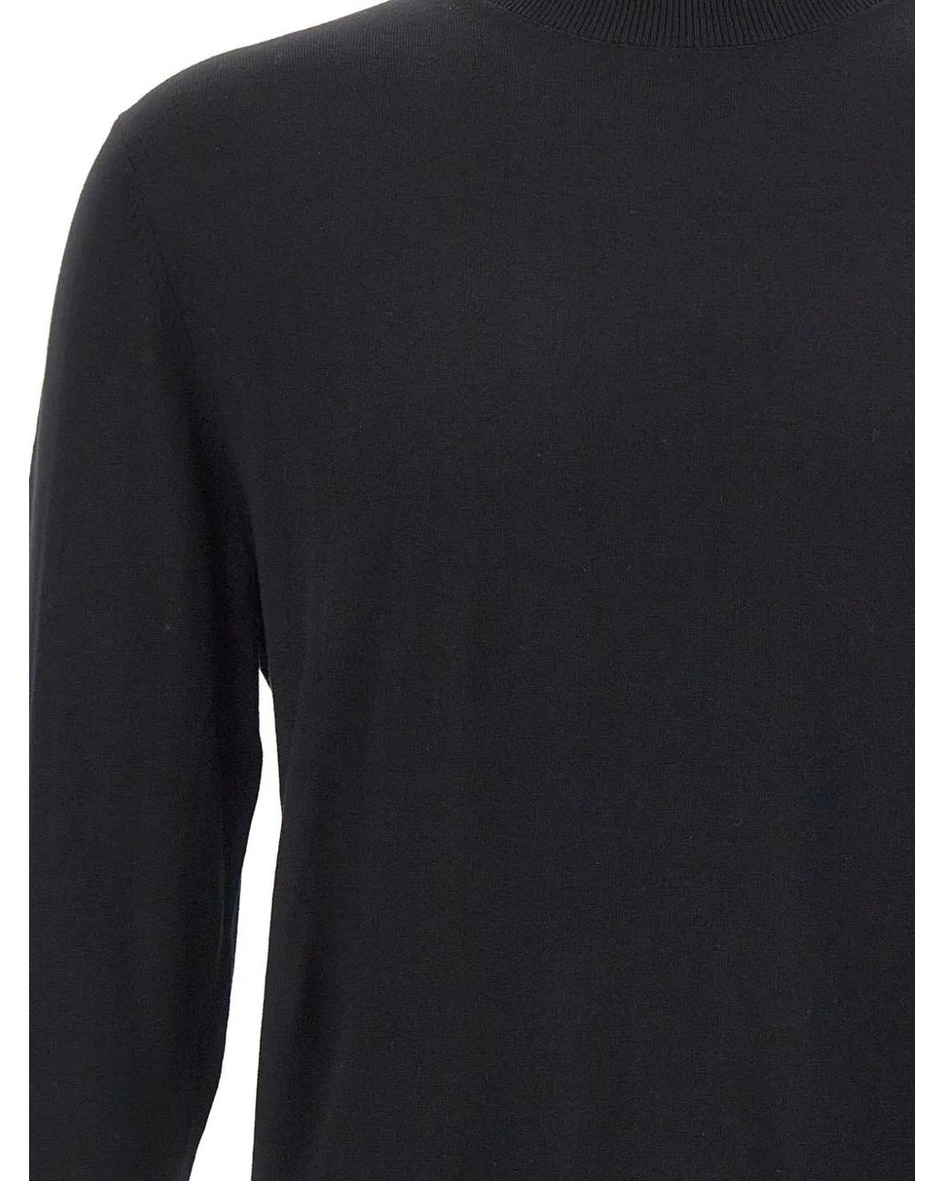 Peuterey Blue Logo-Patch Wool Sweater for men
