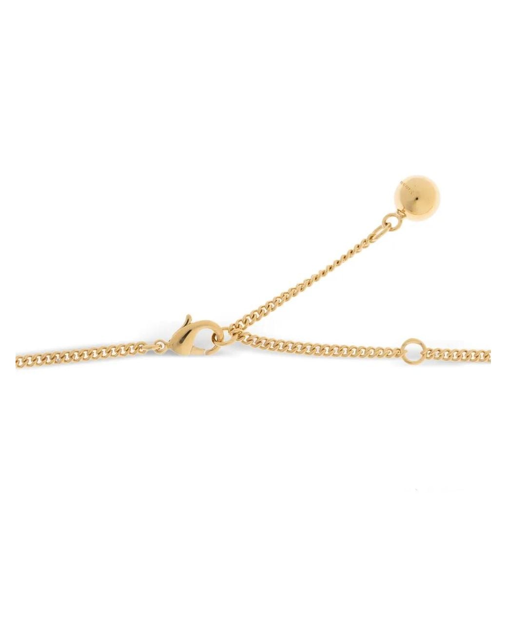 Jimmy Choo White Sphere-Pendant Necklace