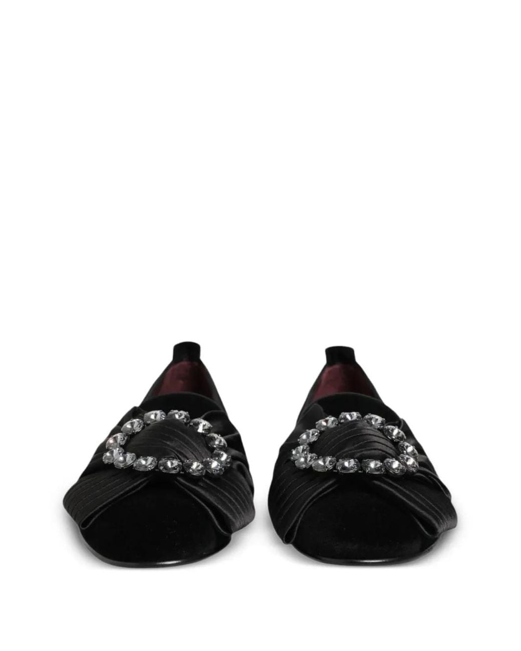 Dolce & Gabbana Black Crystal-Embellished Loafers for men