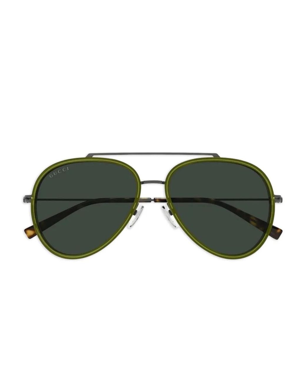 Gucci Green Pilot-Frame Sunglasses for men