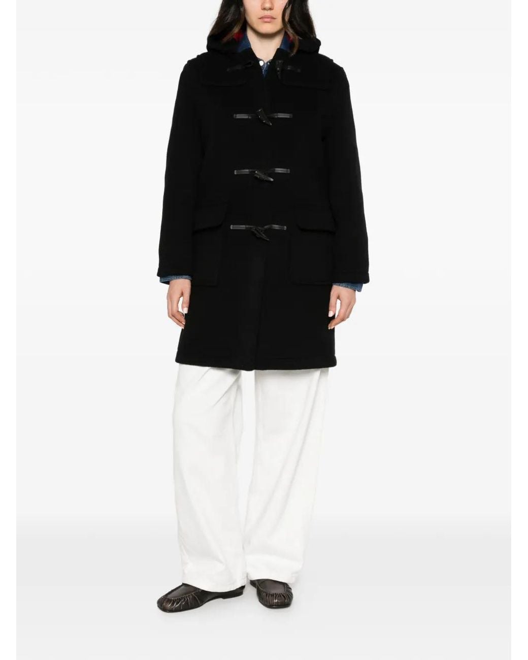 Gloverall Black Classic Duffle Coat