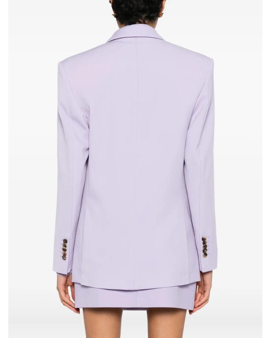 Blazer Con Doble Botonadura Wardrobe NYC de color Purple