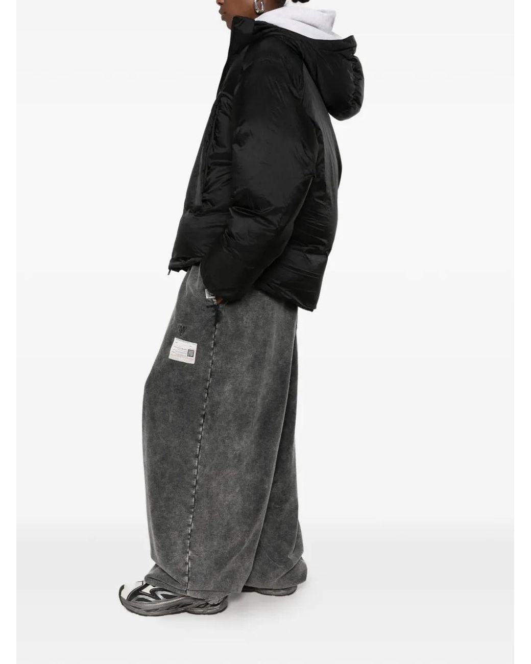 Y-3 Black Hooded Puffer Jacket
