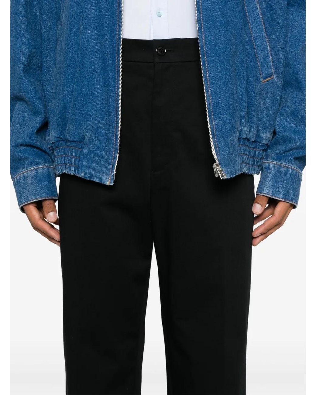 KENZO Black Classic Chinos for men