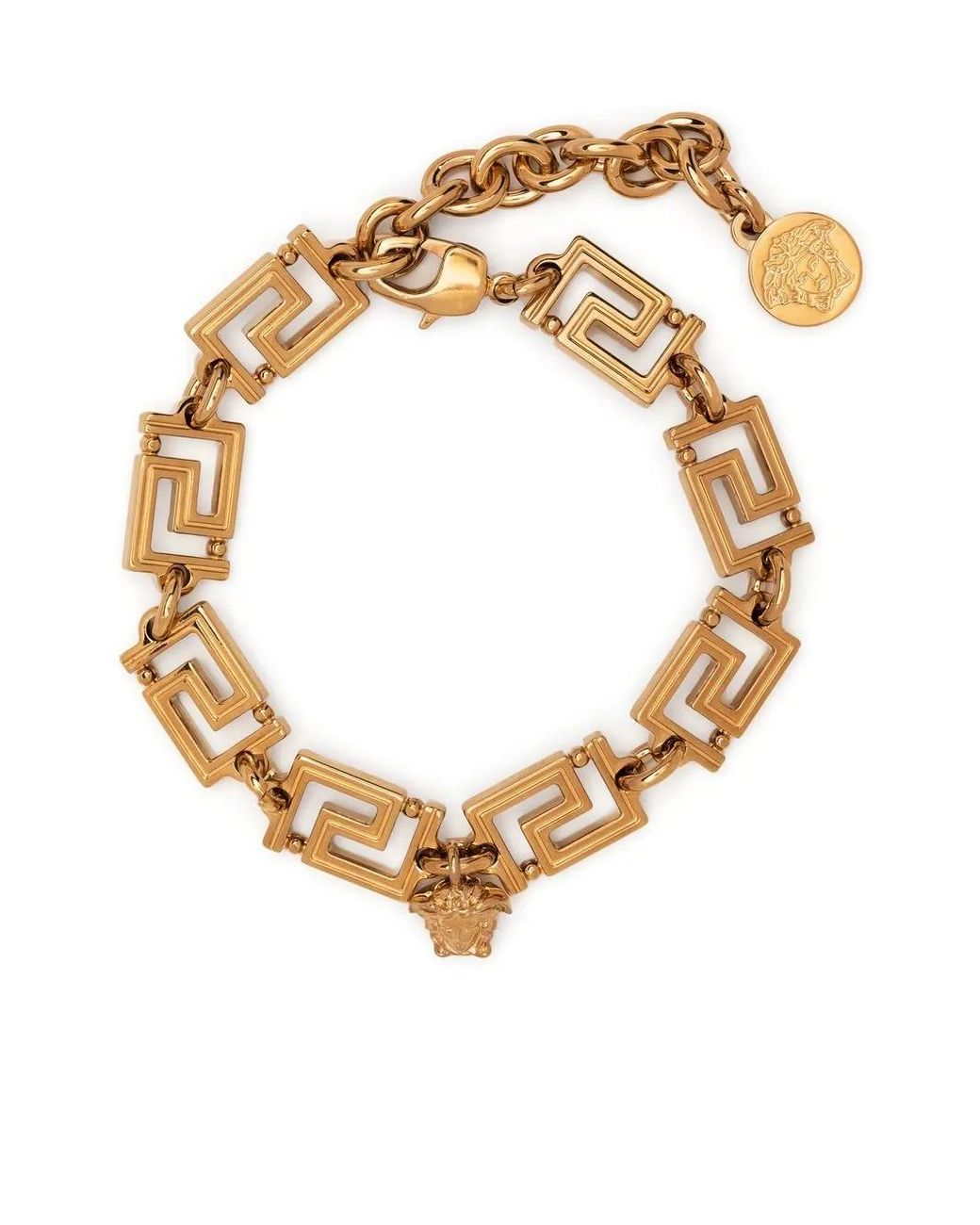 Versace Metallic Armband mit griechischer Kette