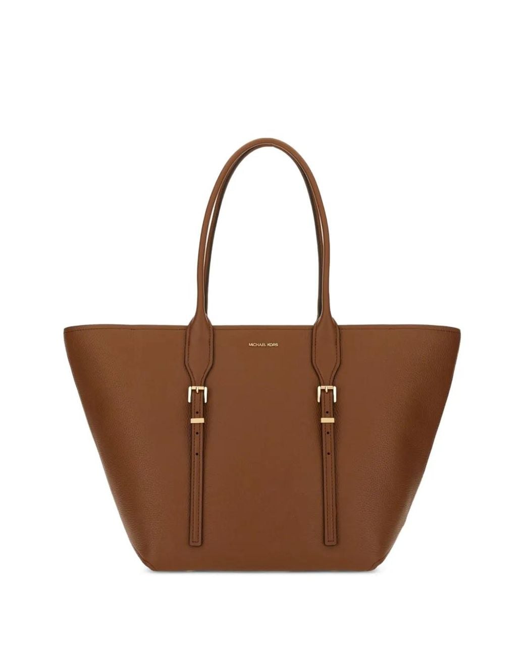 MICHAEL Michael Kors Brown Moore Buckle Leather Shoulder Bag