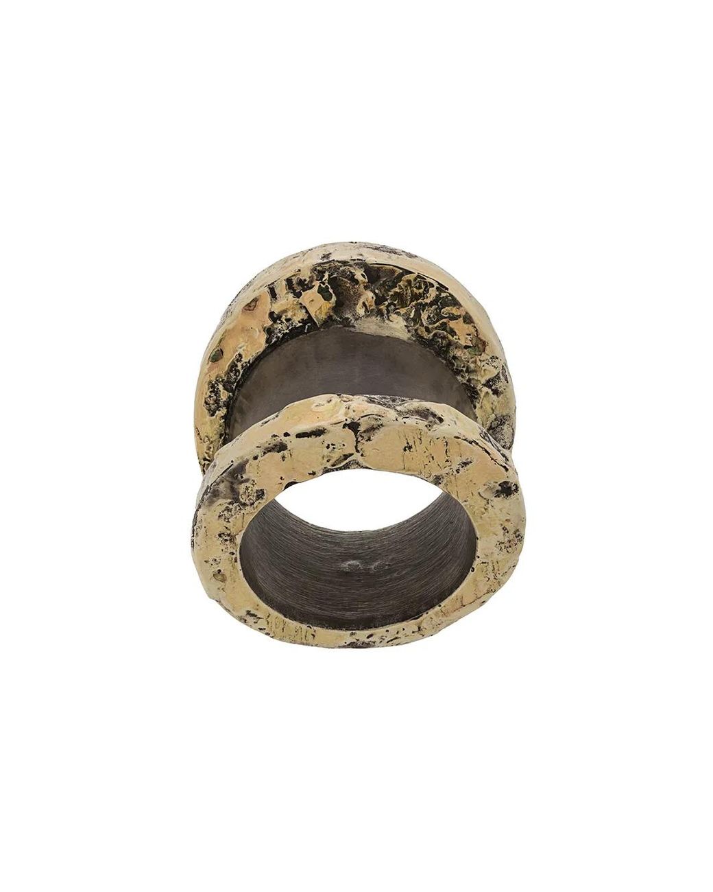 Parts Of 4 Metallic 18Kt Chasm Ring V2