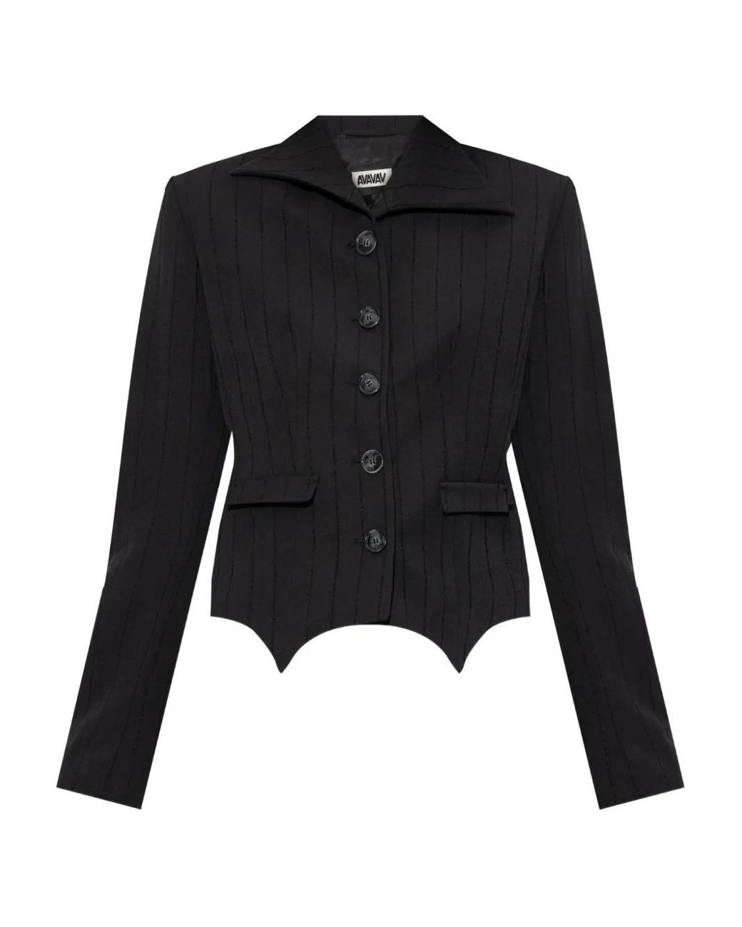 Chaqueta Petite A Rayas Diplomáticas AVAVAV de color Black