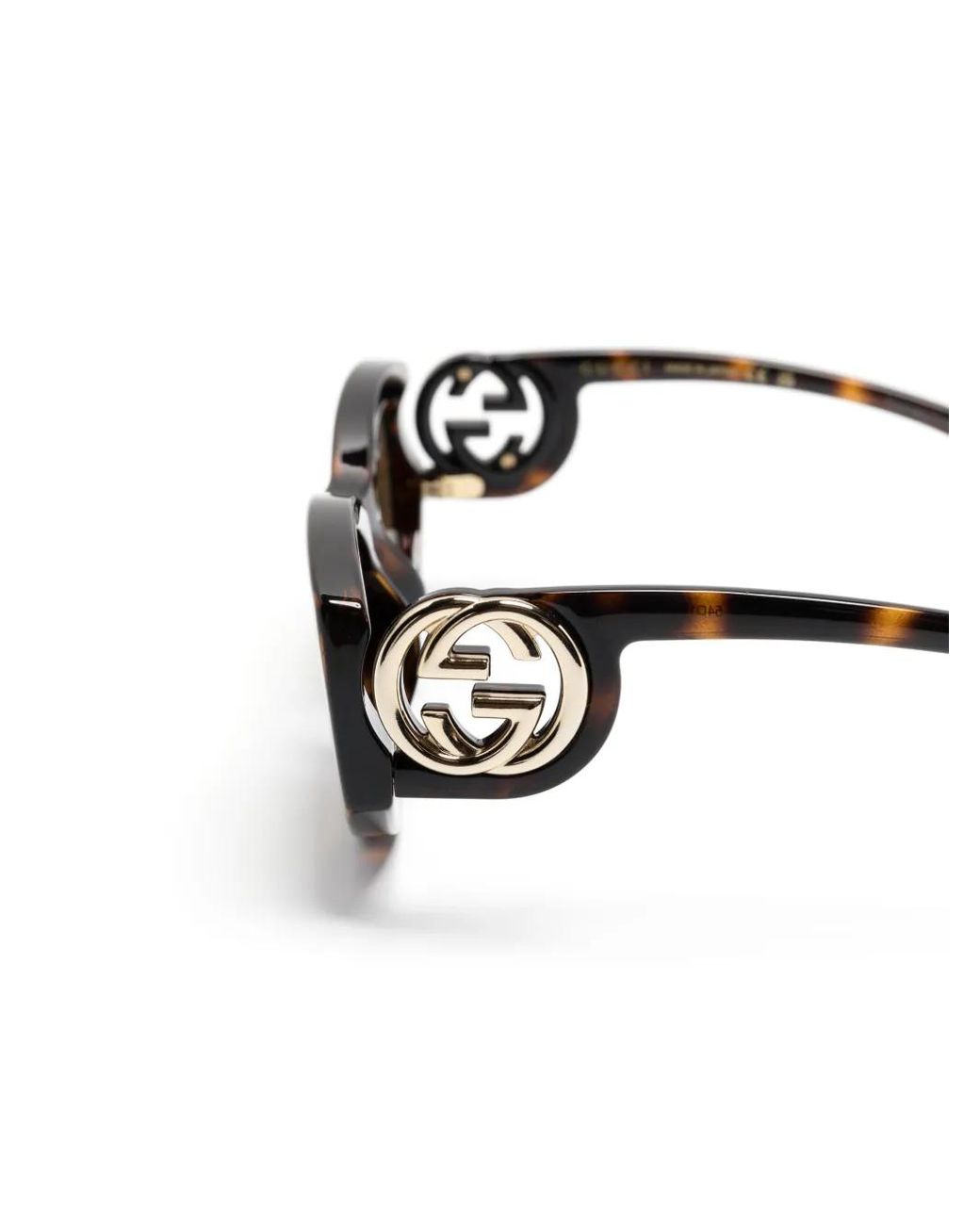 Gucci Multicolor Tortoiseshell Cat-Eye Sunglasses