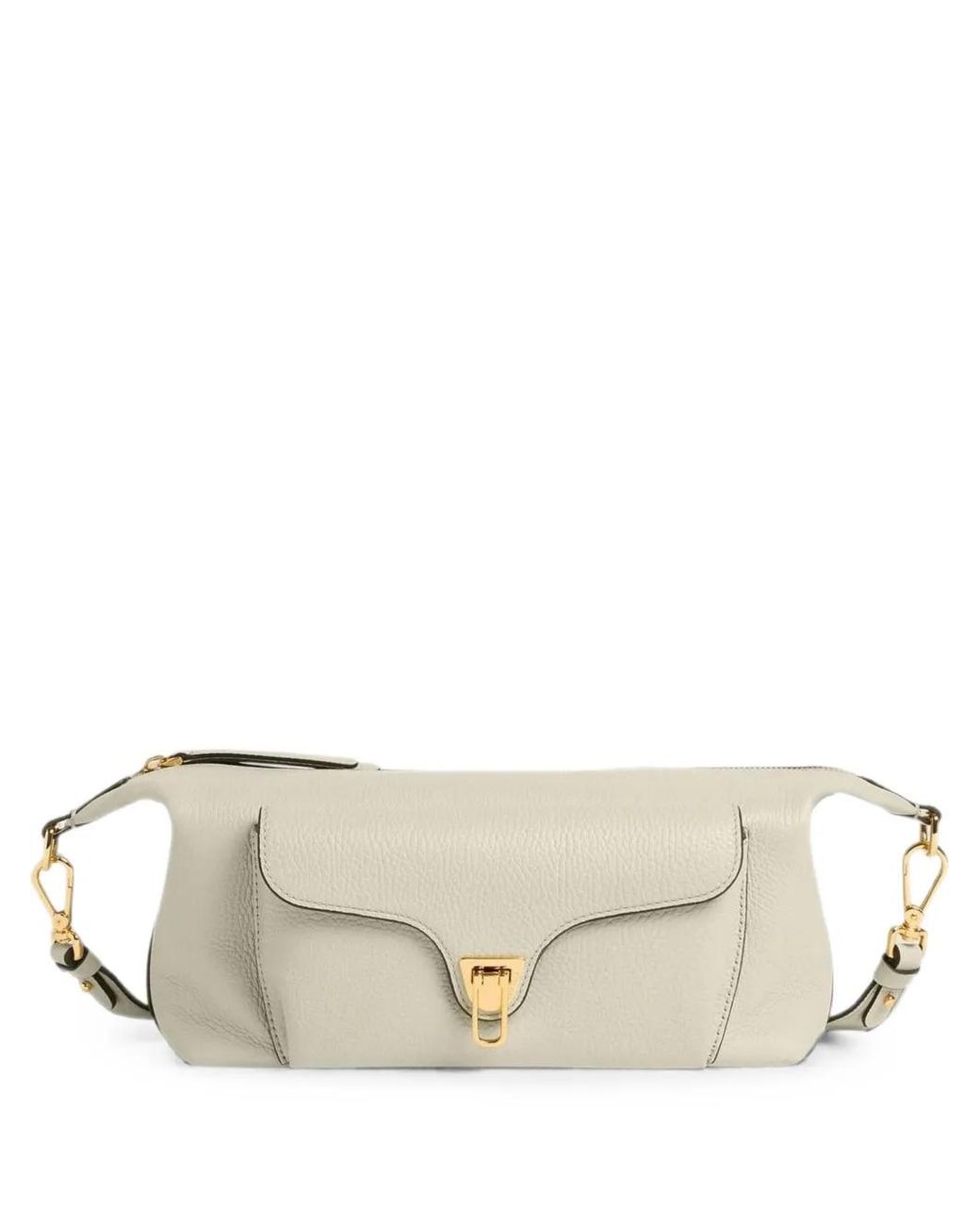 Coccinelle Natural Sac À Bandoulière Beat Generation Medium En Cuir