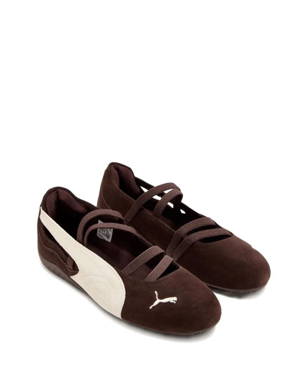 PUMA Brown Suede Ballet Flats