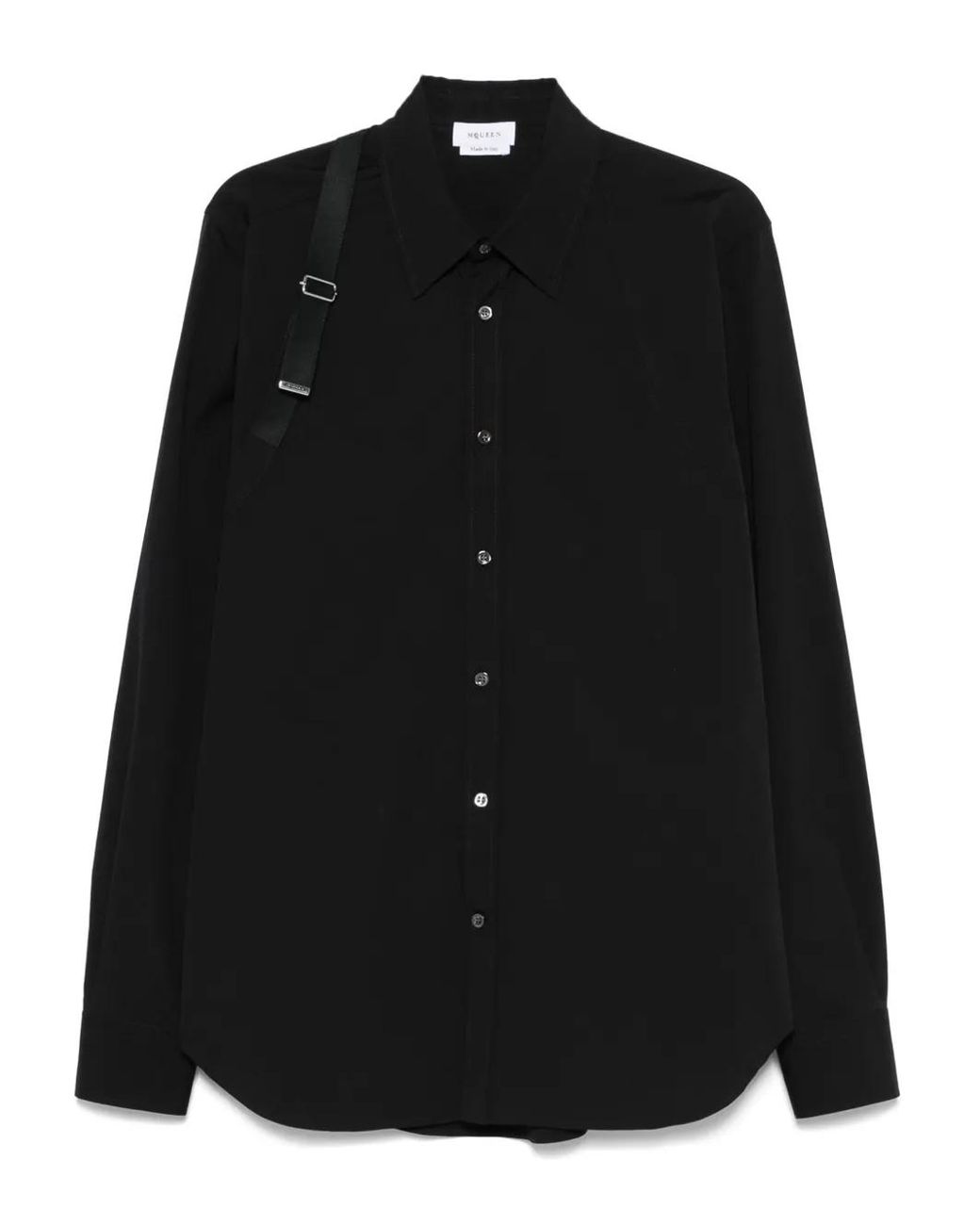 McQueen Popeline Overhemd in het Black voor heren