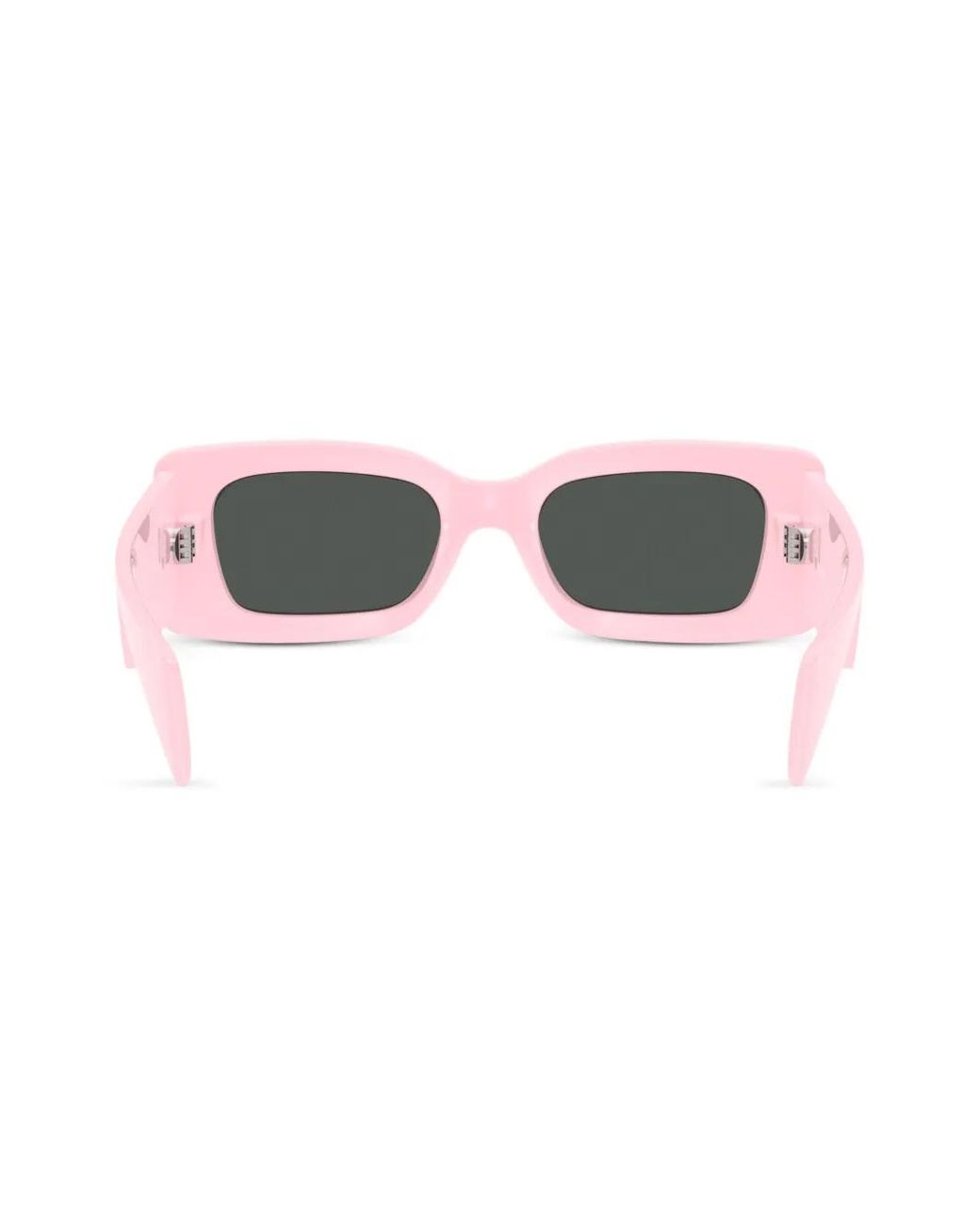 Versace Pink Medusa-Plaque Rectangular-Frame Sunglasses