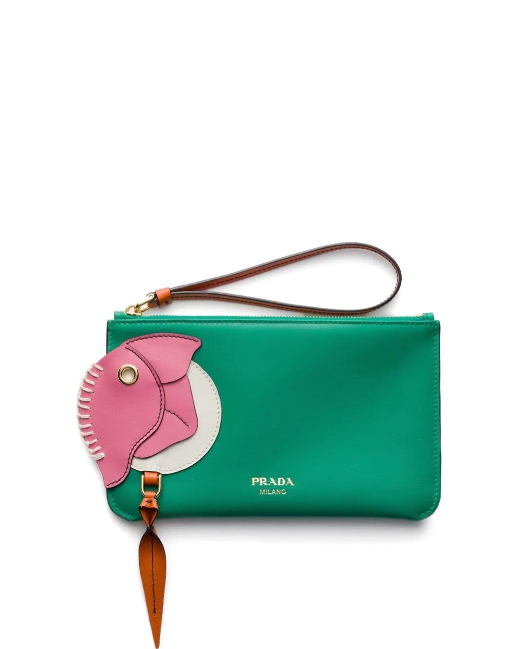 Cartera Con Cremallera Prada de color Green