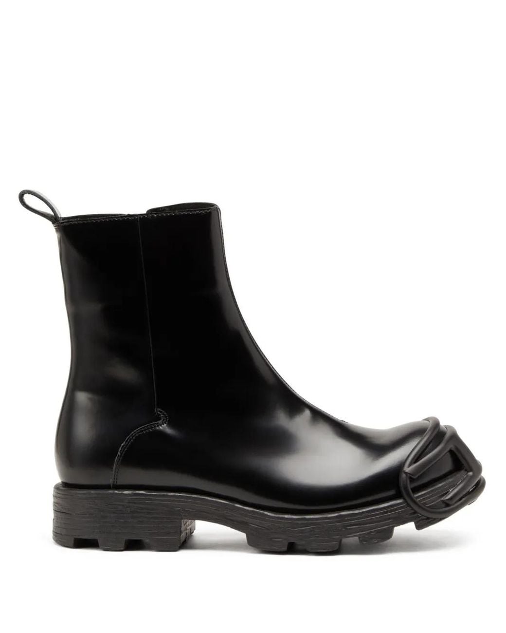 Stivaletti D-Hammer Zip D Denim di DIESEL in Black da Uomo